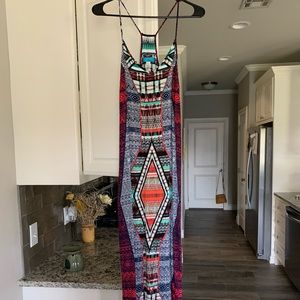 Multi-colored Maxi Dress